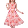 Coral Pink Large Floral