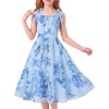 Powder Blue Navy Floral