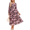 Pink Black Floral