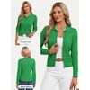 image:imageGRACE KARIN Cardigan for Women Trendy Cable Knit Long Sleeve Button Up Sweaters Lightweight Lapel Collar 2026 Fall ClothesGreen