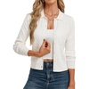 image:imageGRACE KARIN Cardigan for Women Trendy Cable Knit Long Sleeve Button Up Sweaters Lightweight Lapel Collar 2026 Fall ClothesIvory White