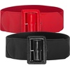 image:imageGRACE KARIN Womens Stretchy Belt 3 Inch Wide Elastic Belts  Stretch Waist Belt for Dress Cute Belts for Women Dresses Wide Elastic Adjustable Vintage for Casual Party for CosplayBlackred