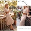 image:imageGRACE KARIN Womens Stretchy Belt 3 Inch Wide Elastic Belts  Stretch Waist Belt for Dress Cute Belts for Women Dresses Wide Elastic Adjustable Vintage for Casual Party for CosplayBrown