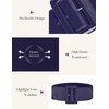 image:imageGRACE KARIN Womens Stretchy Belt 3 Inch Wide Elastic Belts  Stretch Waist Belt for Dress Cute Belts for Women Dresses Wide Elastic Adjustable Vintage for Casual Party for CosplayNavy Blue