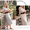 image:imageGRACE KARIN Womens Stretchy Belt 3 Inch Wide Elastic Belts  Stretch Waist Belt for Dress Cute Belts for Women Dresses Wide Elastic Adjustable Vintage for Casual Party for CosplayWine Red