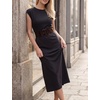 image:imageGRACE KARIN Womens Stretchy Belt 3 Inch Wide Elastic Belts  Stretch Waist Belt for Dress Cute Belts for Women Dresses Wide Elastic Adjustable Vintage for Casual Party for CosplayDark Brown