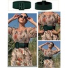 image:imageGRACE KARIN Womens Stretchy Belt 3 Inch Wide Elastic Belts  Stretch Waist Belt for Dress Cute Belts for Women Dresses Wide Elastic Adjustable Vintage for Casual Party for CosplayDark Green