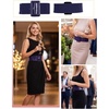 image:imageGRACE KARIN Womens Stretchy Belt 3 Inch Wide Elastic Belts  Stretch Waist Belt for Dress Cute Belts for Women Dresses Wide Elastic Adjustable Vintage for Casual Party for CosplayNavy Blue