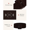 image:imageGRACE KARIN Womens Stretchy Belt 3 Inch Wide Elastic Belts  Stretch Waist Belt for Dress Cute Belts for Women Dresses Wide Elastic Adjustable Vintage for Casual Party for CosplayDark Brown