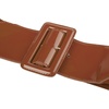 image:imageGRACE KARIN Womens Stretchy Belt 3 Inch Wide Elastic Belts  Stretch Waist Belt for Dress Cute Belts for Women Dresses Wide Elastic Adjustable Vintage for Casual Party for CosplayBlackbrown