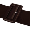 image:imageGRACE KARIN Womens Stretchy Belt 3 Inch Wide Elastic Belts  Stretch Waist Belt for Dress Cute Belts for Women Dresses Wide Elastic Adjustable Vintage for Casual Party for CosplayDark Brown