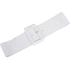 image:imageGRACE KARIN Womens Stretchy Belt 3 Inch Wide Elastic Belts  Stretch Waist Belt for Dress Cute Belts for Women Dresses Wide Elastic Adjustable Vintage for Casual Party for CosplayWhite