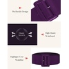 image:imageGRACE KARIN Womens Stretchy Belt 3 Inch Wide Elastic Belts  Stretch Waist Belt for Dress Cute Belts for Women Dresses Wide Elastic Adjustable Vintage for Casual Party for CosplayDark Purple
