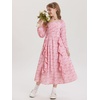 image:imageGRACE KARIN Girls Fall Dresses Long Sleeve Maxi Floral Winter Dress 714Y  Kids Square Neck Ruffle Hem Casual Holiday Party Outfit ALine Twirl Swing Long Dress for Birthday Photoshoot Wedding ChurchPink Ditsy Floral