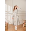 image:imageGRACE KARIN Girls Fall Dresses Long Sleeve Maxi Floral Winter Dress 714Y  Kids Square Neck Ruffle Hem Casual Holiday Party Outfit ALine Twirl Swing Long Dress for Birthday Photoshoot Wedding ChurchApricot Floral