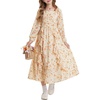 Cream Orange Ditsy Floral