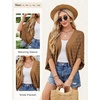 image:imageGRACE KARIN Womens Summer Short Sleeve Crochet Cropped Cardigan Shrug 2026  LightweightBatwing SleeveHollow OutOpen Front Knit SweatersBoho Beach BoleroKimono Cover UpCoffee