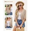 image:imageGRACE KARIN Womens Summer Short Sleeve Crochet Cropped Cardigan Shrug 2026  LightweightBatwing SleeveHollow OutOpen Front Knit SweatersBoho Beach BoleroKimono Cover UpLight Khaki