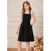 image:imageGRACE KARIN Girls Halter Birthday Party Formal Tie Back Dresses with Pocket  Girls Halter Dress Formal Party Birthday Prom Dresses for Teens Tie Backless Outfits with Pocket Size 816Black