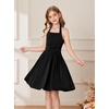 image:imageGRACE KARIN Girls Halter Birthday Party Formal Tie Back Dresses with Pocket  Girls Halter Dress Formal Party Birthday Prom Dresses for Teens Tie Backless Outfits with Pocket Size 816Black