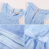 image:imageGRACE KARIN Flower Girl Dress Kids Wedding Guest Birthday Party Formal Lace Tulle Princess High Low Dresses 510YLight Blue