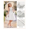 image:imageGRACE KARIN Girls Sequin Tulle Halter Dress Party Formal GownWhite Silver
