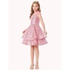 image:imageGRACE KARIN Girls Sparkly Sequin Formal Party Dress Fancy Dance 614YLight Pink