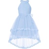image:imageGRACE KARIN Flower Girl Dress Kids Wedding Guest Birthday Party Formal Lace Tulle Princess High Low Dresses 510YLight Blue
