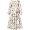 image:imageGRACE KARIN Girls Fall Dresses Long Sleeve Maxi Floral Winter Dress 714YApricot Floral