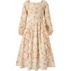 image:imageGRACE KARIN Girls Fall Dresses Long Sleeve Maxi Floral Winter Dress 714YCream Orange Ditsy Floral