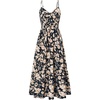 image:imageGRACE KARIN Womens Summer Maxi Floral Beach Dresses 2026Black Beige Floral
