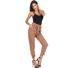 image:imageGRACE KARIN Womens Casual High Waist Pencil Pants Paper Bag Pants for WorkApricot