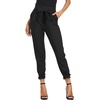 image:imageGRACE KARIN Womens Casual High Waist Pencil Pants Paper Bag Pants for WorkBlack