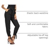 image:imageGRACE KARIN Womens Casual High Waist Pencil Pants Paper Bag Pants for WorkBlack
