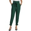 image:imageGRACE KARIN Womens Casual High Waist Pencil Pants Paper Bag Pants for WorkDark Green