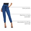 image:imageGRACE KARIN Womens Casual High Waist Pencil Pants Paper Bag Pants for WorkRoyal Blue