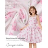 image:imageGrace Karin Girls Floral Summer Spring Halter Tie Back Dresses Size 716Pink