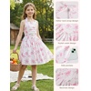 image:imageGrace Karin Girls Floral Summer Spring Halter Tie Back Dresses Size 716Pink