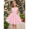 image:imageGrace Karin Girls Floral Summer Spring Halter Tie Back Dresses Size 716Pink Rose Floral