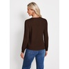 image:imageGRACE KARIN Long Sleeve V Neck Sweaters for Women Lightweight Knitted Tops Fall Fashion Clothing Business Casual OutfitsChocolate Brown