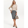 image:imageGRACE KARIN Long Sleeve V Neck Sweaters for Women Lightweight Knitted Tops Fall Fashion Clothing Business Casual OutfitsHeather Beige