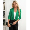 image:imageGRACE KARIN Womens Cropped Sweater Blazer Lightweight Cardigans Dressy Bolero Shrug Blazers for Women Business CasualGreen