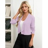 image:imageGRACE KARIN Womens Cropped Sweater Blazer Lightweight Cardigans Dressy Bolero Shrug Blazers for Women Business CasualLight Lilac Purple