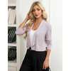 image:imageGRACE KARIN Womens Cropped Sweater Blazer Lightweight Cardigans Dressy Bolero Shrug Blazers for Women Business CasualLight Purple