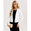 image:imageGRACE KARIN Womens Cropped Sweater Blazer Lightweight Cardigans Dressy Bolero Shrug Blazers for Women Business CasualWhite
