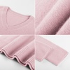 image:imageGRACE KARIN Cashmere Sweaters for Women V Neck Merino Wool Fall SweaterLight Pink