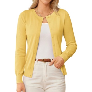 image:imageGRACE KARIN Knit Cardigan Sweaters for Women Lightweight Fall Outfits 2026Light Yellow