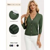 image:imageGRACE KARIN Cardigan Sweaters for Women Summer Lightweight 34 Sleeve Bolero Shrugs for Dress Women Fashion Outfits 2026Army Green