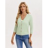 image:imageGRACE KARIN Cardigan Sweaters for Women Summer Lightweight 34 Sleeve Bolero Shrugs for Dress Women Fashion Outfits 2026Bean Green