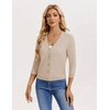 image:imageGRACE KARIN Cardigan Sweaters for Women Summer Lightweight 34 Sleeve Bolero Shrugs for Dress Women Fashion Outfits 2026Beige